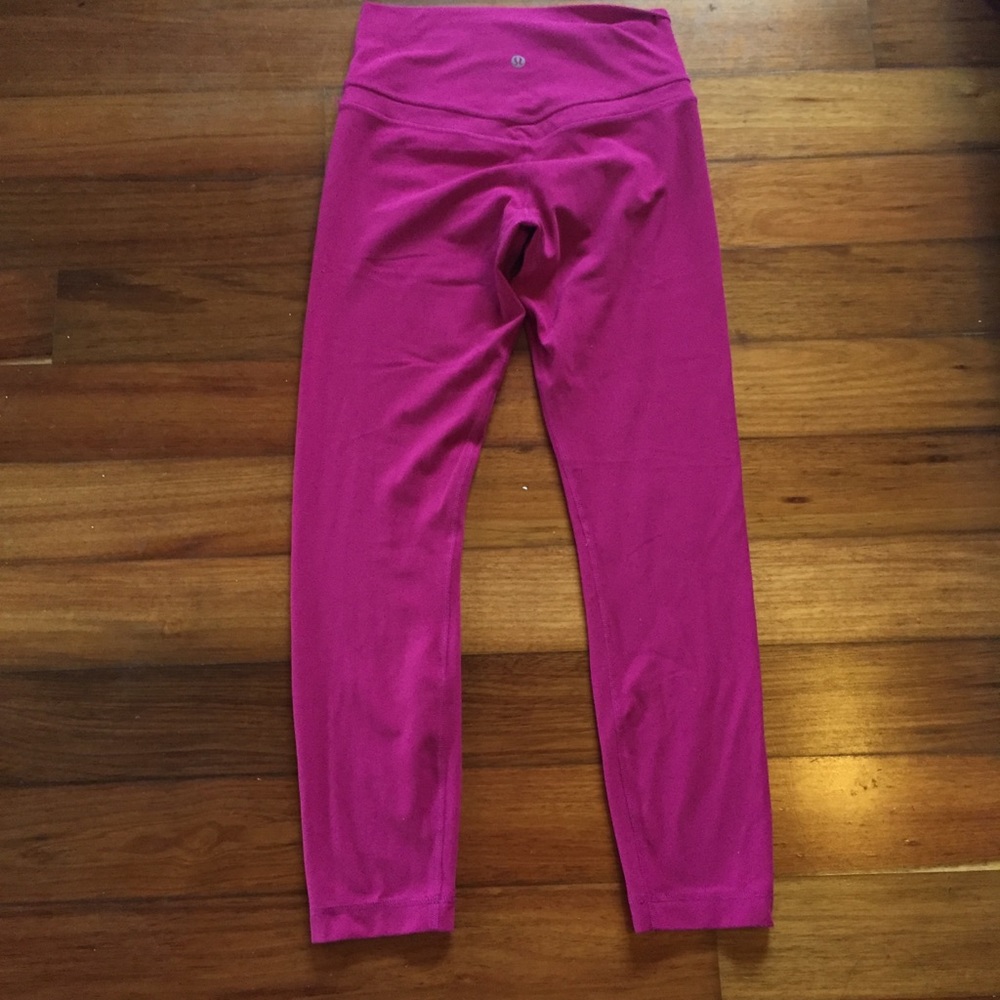 Lululemon original align pants 6 raspberry nulu - Picture 4 of 5